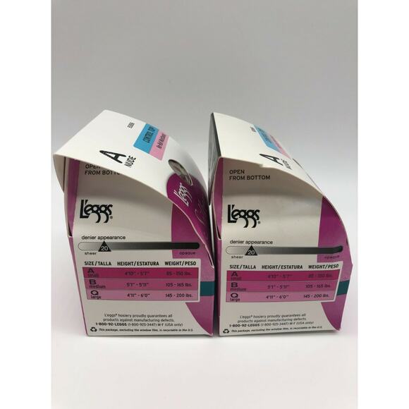 Leggs Women's Silken Sheer No-Roll Waistband Control Top Panty Nude A Lot of 2 - Picture 4 of 12